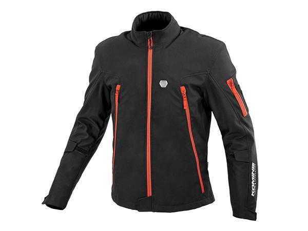 KOMINE （コミネ） Protect Softshell Thermal Jacket TUONO Black Red M