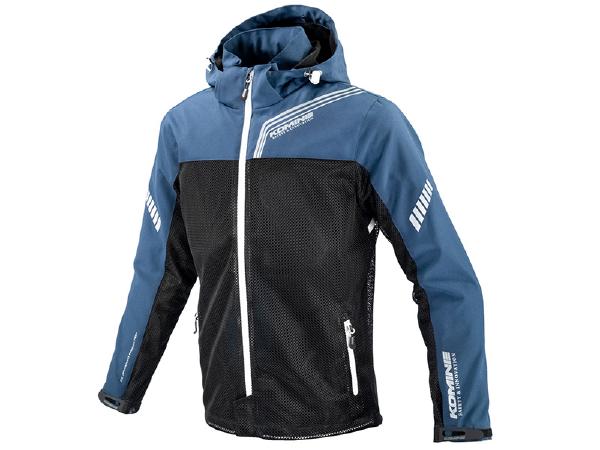 KOMINE （コミネ） JK-179 エニグマライト ハーフメッシュパーカ Navy 2XL｜バイク用品のレオタニモト 10,450円