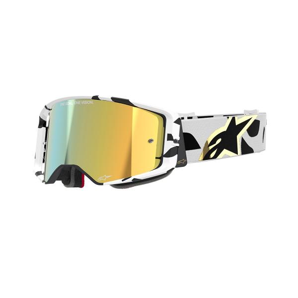 Alpinestars （アルパインスターズ） （オフロード） スーパーテックゴーグル ホワイトゴールド ミラー C0463 （予約商品 2025年9月下旬以降発売予定）