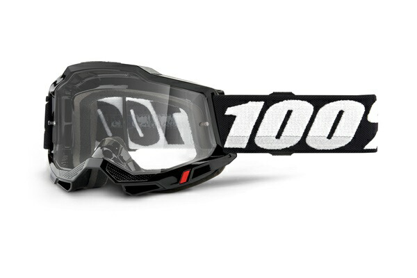 100% （100パーセント） ACCURI 2 OTG Goggle Black - Clear Lens｜バイク用品のレオタニモト