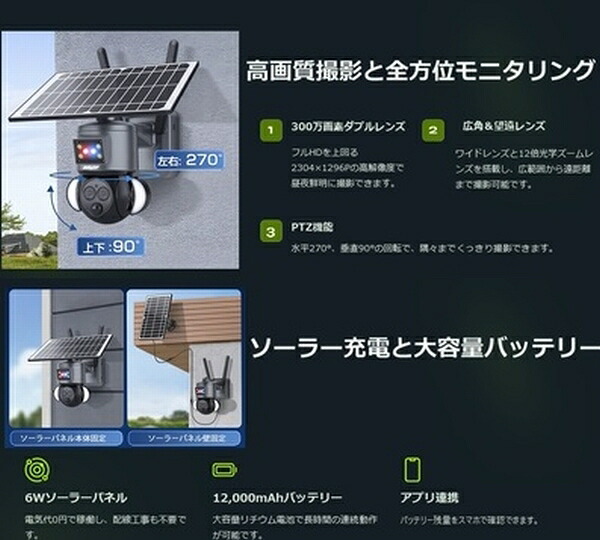 7月26日AM1時59分までお買物マラソン!エントリーと買い回りで最大ポイント15倍!! デイトナ ソーラーバッテリーセキュリティカメラ BDSC-12X 60906|バイク用品のレオタニモト