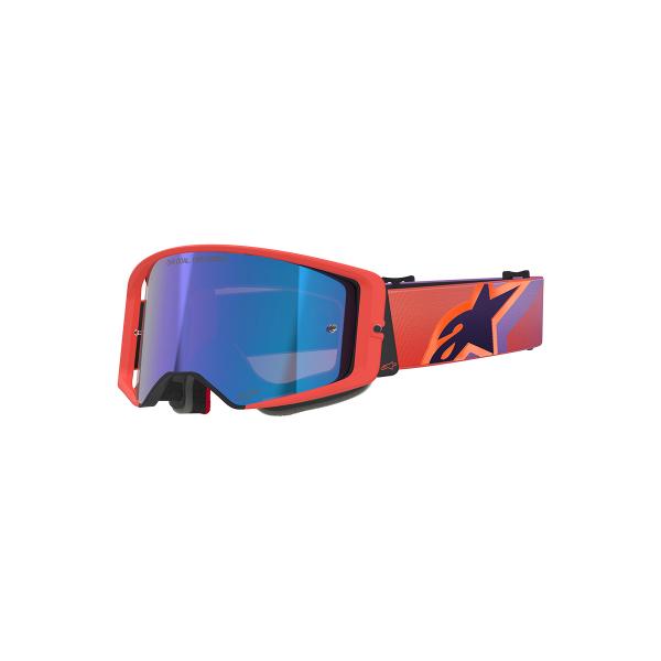 Alpinestars (アルパインスターズ) (オフロード) スーパーテック ゴーグル ミラーブルー H-COR/PUR D8394