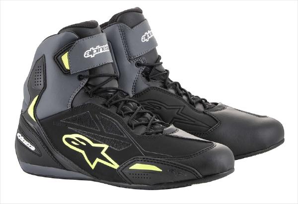Alpinestars （アルパインスターズ） （オンロード） FASTER 3 DRYSTAR SHOE　175 BLACK GRAY YELLOW FLUO　8.5
