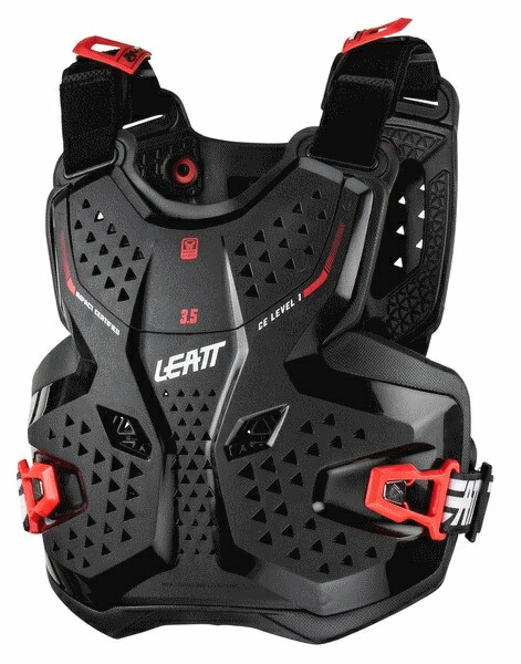 Leatt Brace （リアットブレース） 3.5 ジュニア チェストプロテクター ブラック/レッド キッズフリーサイズ