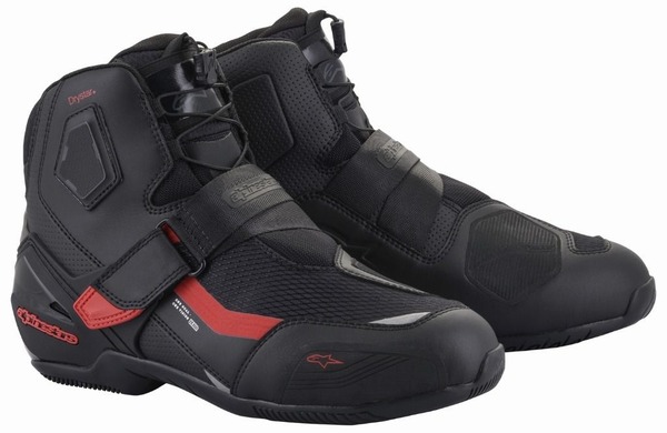 Alpinestars （アルパインスターズ） （オンロード） RAN DRYSTAR SHOES 13 BLACK RED　41　7.5インチ （防水 透湿） （返品 交換 キャンセル不可商品） （当社在庫あり）