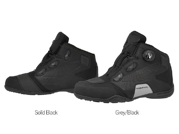 KOMINE (コミネ) BK-096 ダイアルフィットWPライディングシューズ Grey Black 25.0cmサイズ