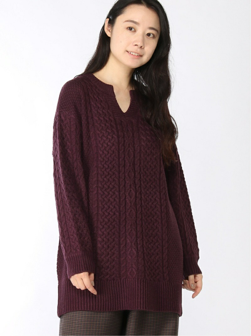 楽天市場 Sale 40 Off K 5gケーブルキーネックtu Lepsim レプシィム ワンピース ニットワンピース パープル ブラック ベージュ Rba E Rakuten Fashion Lepsim レプシィム