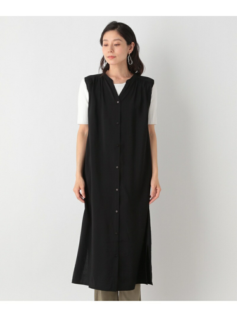 マエアキギャザーop Lepsim レプシィム ワンピース ノースリーブワンピース ブラック グリーン ブラウン 送料無料 Rakuten Fashion Vmaphotographystudios Com