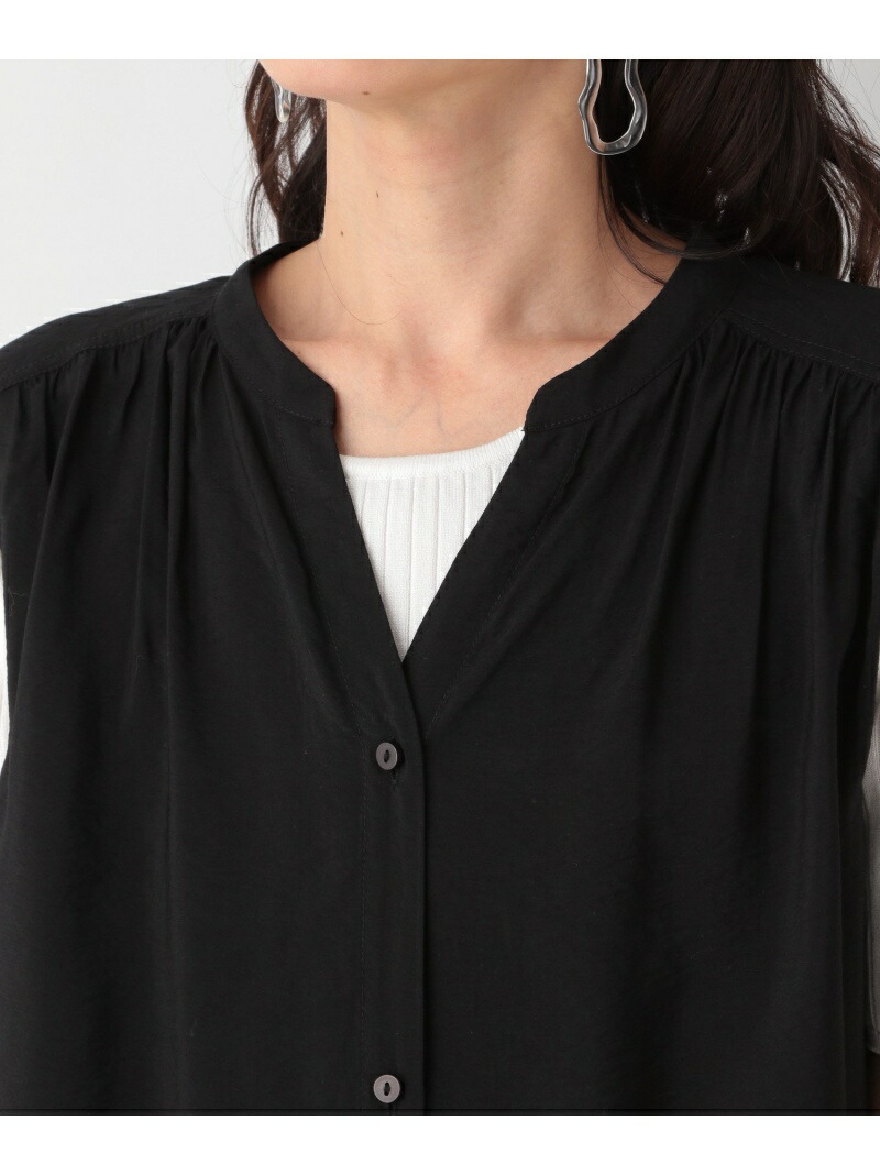 マエアキギャザーop Lepsim レプシィム ワンピース ノースリーブワンピース ブラック グリーン ブラウン 送料無料 Rakuten Fashion Dwellingplaceint Org