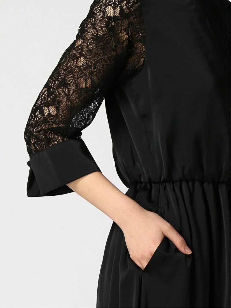 楽天市場 Sale 50 Off H ソデレースドレスss Lepsim レプシィム ワンピース 5ー9分袖ワンピース ブラック グリーン Rba E 送料無料 Rakuten Fashion Lepsim レプシィム