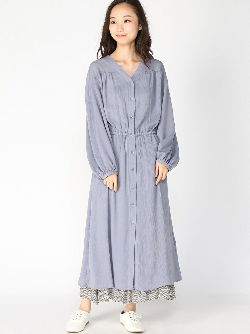 楽天市場 Sale 60 Off K ヨウリュウギャザーop Lepsim レプシィム ワンピース 長袖ワンピース ブルー ブラック ブラウン Rba E Rakuten Fashion Lepsim レプシィム