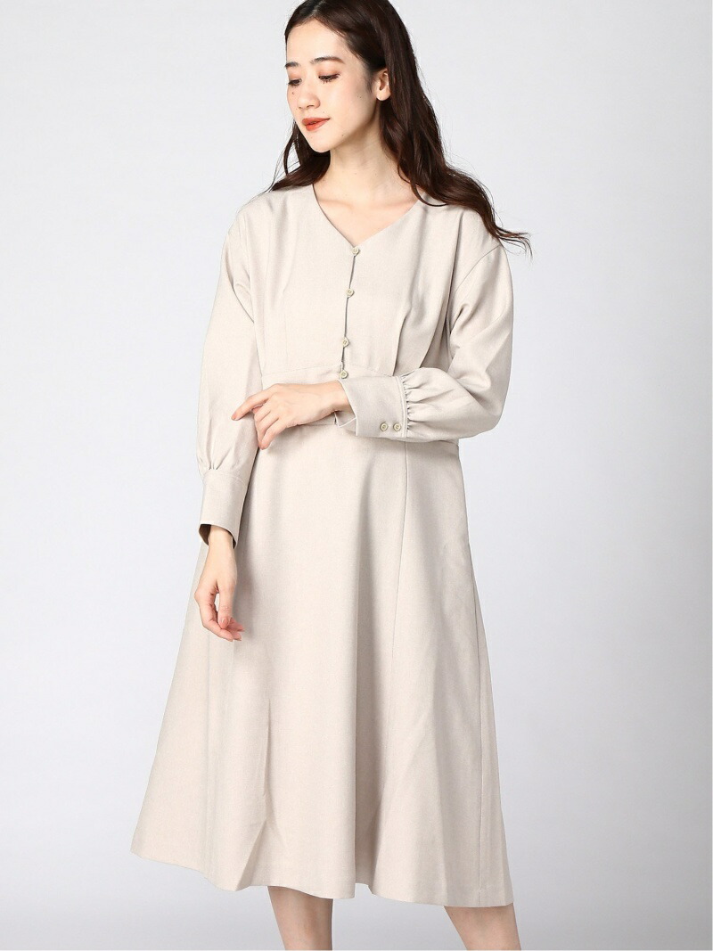楽天市場 Rakuten Fashion Sale 80 Off H ウエストデザインop Lepsim レプシィム ワンピース 長袖ワンピース グレー ブラウン ベージュ Rba E Lepsim レプシィム