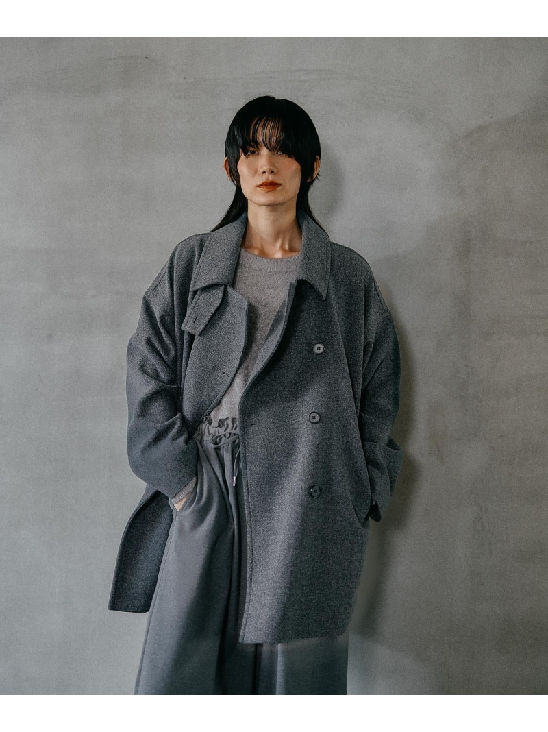 新品タグ付き LEPSIM エアサーマル2WAYショートコート グレージュ 楽天