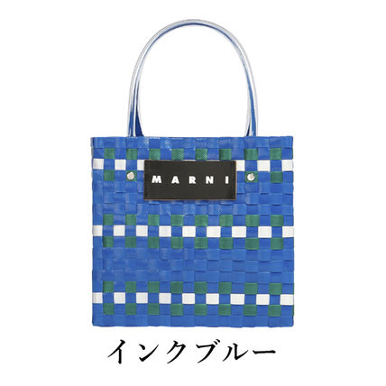 MARNI マルニフラワーカフェ ミニバスケット かごバッグ マルニフラワーカフェ トートバッグ アニマルバスケット カゴ