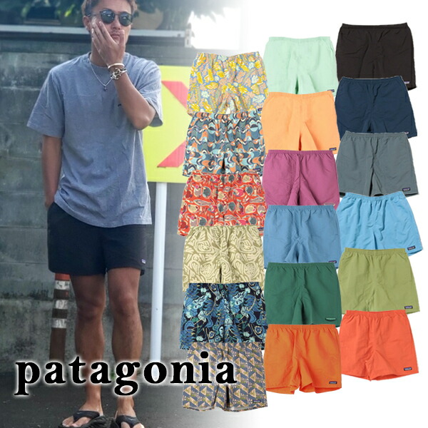 【Patagonia】パタゴニア P-6 ロゴ バギーズ・ショーツ 5インチ P6 LOGO ハーフパンツ パタゴニアショートパンツ メンズ パタゴニアハーフパンツ ブランド パタゴニアバギーズショーツ アウトドアブランド メンズハーフパンツ おしゃれ メッシュ 水陸両用 メンズ水着 速乾性
