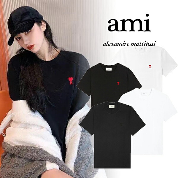 AmiParis アミパリス Tシャツ 黒 Sサイズ ユニセックス　正規品 楽天市場】AMI Paris アミ パリス AMI DE COEUR Tシャツ 半袖