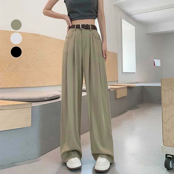 ［定番］31009　パンツ　百貨店パンツ　ハイウエスト　ドレープ　ワイドパンツ 202-br.jpg