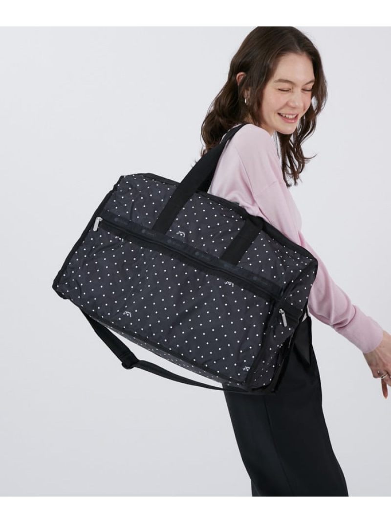 極美品☆LESPORTSACレスポートサック2wayボストンバッグ特大ドット柄 LeSportsac□レスポートサック 2way ショルダー ボストン MEDIUM