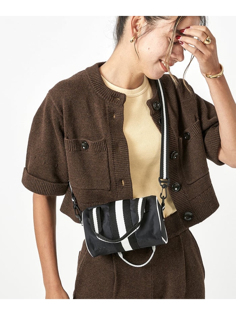 ミニショルダーバッグ 新品　ガンメタ　レスポートサック LeSportsac ショルダーバッグ バッグ MINI N/S TOTE ガンメタル