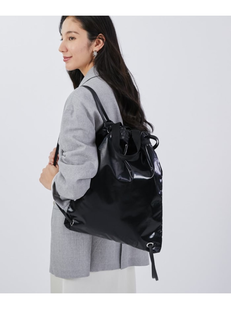 セリーヌ CELINE ミニリュック 巾着 ナイロン 黒 セリーヌ CELINE ミニリュック 巾着 ナイロン 黒 CELINE