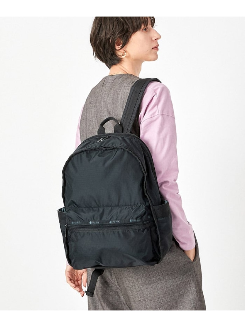 楽天市場】レスポートサック バックパック 黒 レディース