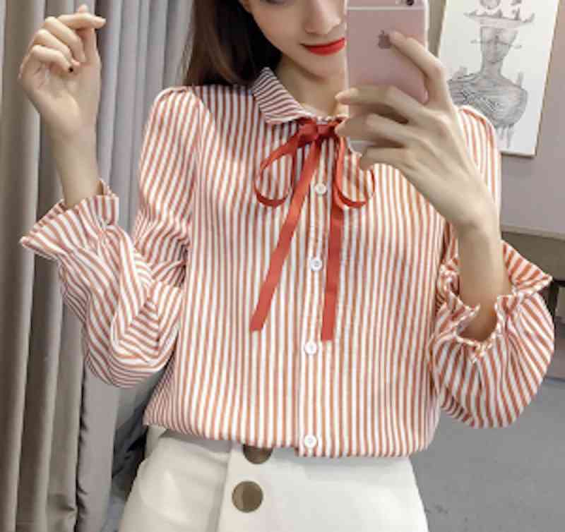 【＼クーポン利用で20%OFF!／】 ブラウス レディース フリル Tシャツ 白 シフォン 50代 冬 カットソー 高品質 長袖 事務服 春 きれいめ シャツ ノーアイロン スーツ レース ワンピース ブランド フォーマル おしゃれ 人気 厚手 ボウタイ 黒 カジュアル 秋｜Coat Classic（コートクラシック） 6,141円