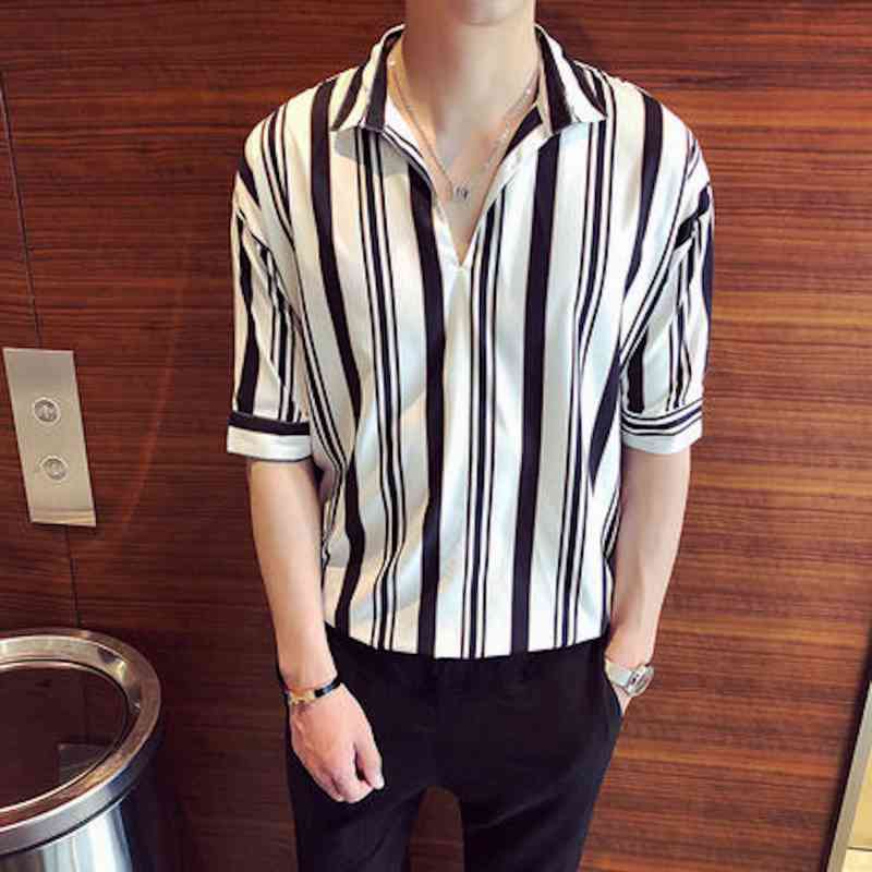 【＼クーポン利用で20%OFF!／】 シャツ メンズ オシャレ 涼しい ロング フランネル オフィス ネルシャツ 薄手 襟付き 春 大きいサイズ ブランド 夏 黒 カジュアル 派手 おもしろ ノーカラー おしゃれ Tシャツ コーデ 半袖 ドルマン 肌着 ビジネス 七分袖 インナー
