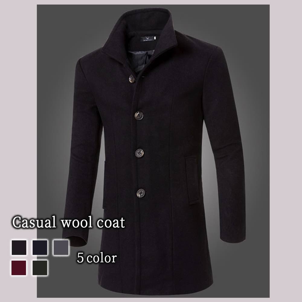 楽天市場】チェスターコート メンズ カジュアルウールコート アウター