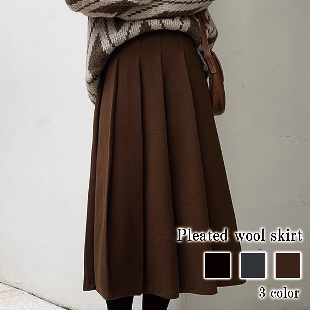 楽天市場】スカート レディース プリーツウールスカート ミニ スポーツ