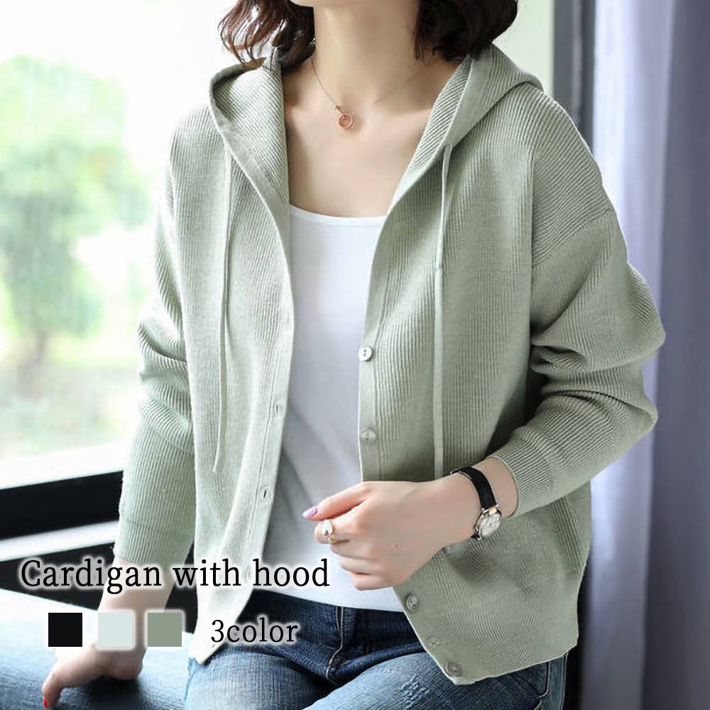 楽天市場】パーカー レディース フード付きカーディガン オーバー