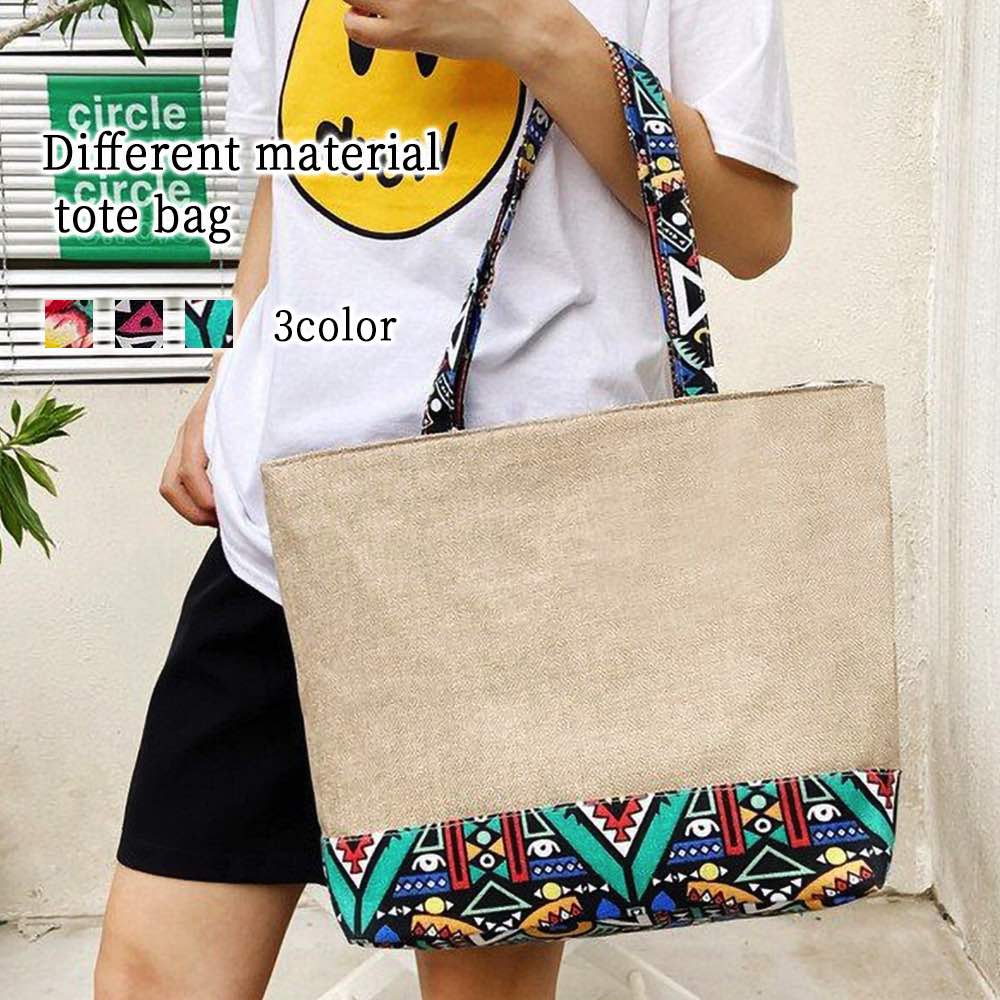 楽天市場】トートバッグ レディース 花イラストトートバッグ おしゃれ