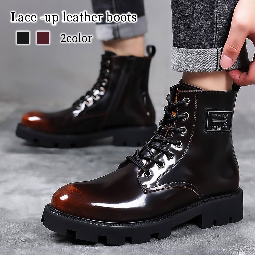 楽天市場】ブーツ メンズ ベルト付きワークブーツ 完全 スエード