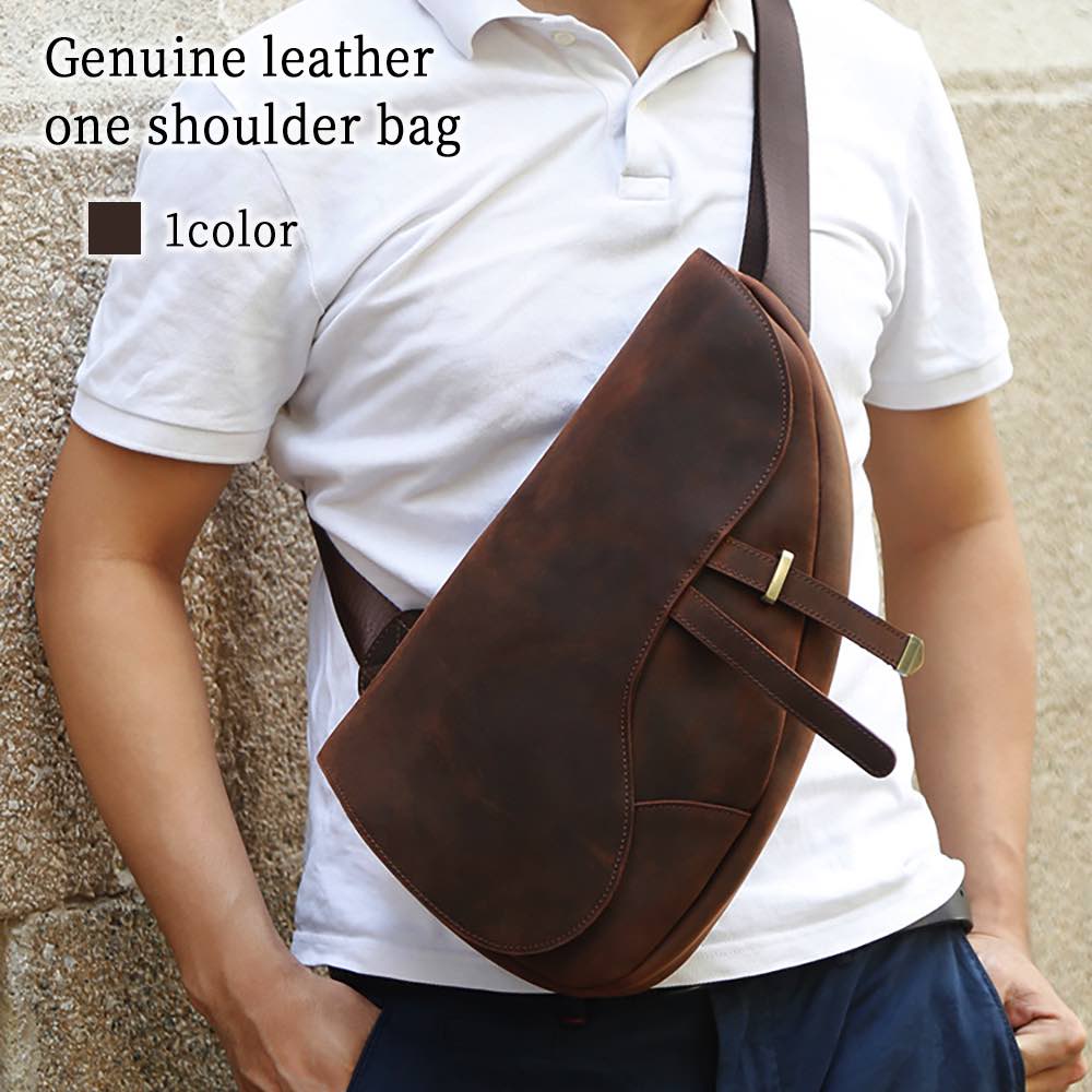 楽天市場】ボディバッグ メンズ 本革ワンショルダーバッグ きれいめ 50