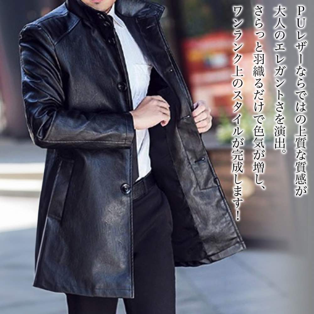 【＼クーポン利用で20%OFF!／】 ライダースジャケット メンズ スタンドカラーPUジャケット 革ジャン 秋 ブルゾン アウター ダブル 40代 春 着こなし 黒 冬 レザー スエード おしゃれ おすすめ ライダース シングル ショット 50代 ブランド 革 バイク レザージャケット