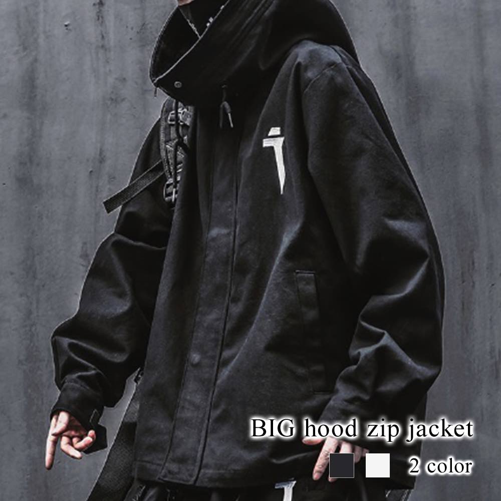 楽天市場】パーカー メンズ BIGフードジップジャケット ジップ 大きい