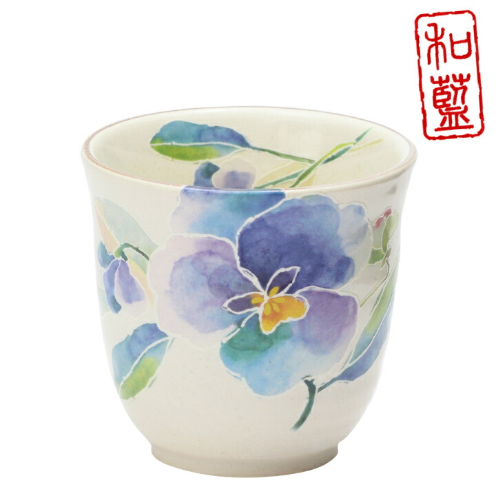 愛州様　おまとめ３点　花瓶２点と湯呑み 楽天市場】&藍 花ことば 湯呑 （単品）全2種 | おしゃれ