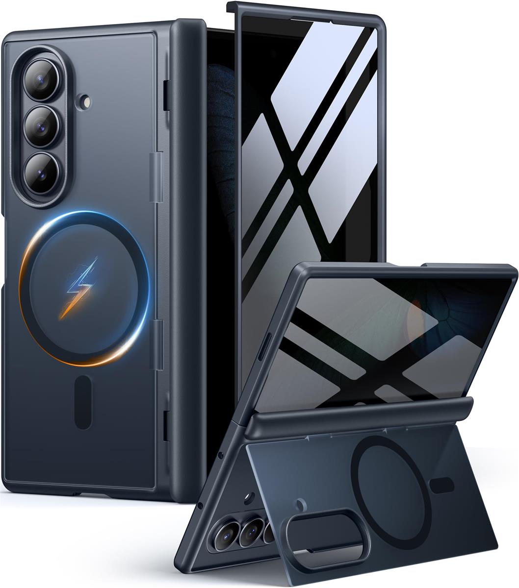 Galaxy Z Fold 7 ケースプライバシースクリーンプロテクター付き添い人 [Magsafe相応う] [内蔵蹴り入れる照明ランプ＆フルボディヒンジ保護すること] 磁石式スリムスマホケースSamsung Galaxy Z Fold7用 黒いこと MOBOSI その他-家電