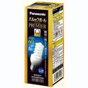 パナソニック パルックボール プレミアQ D15形 E26口金 （クール色） EFD15ED/10HS
