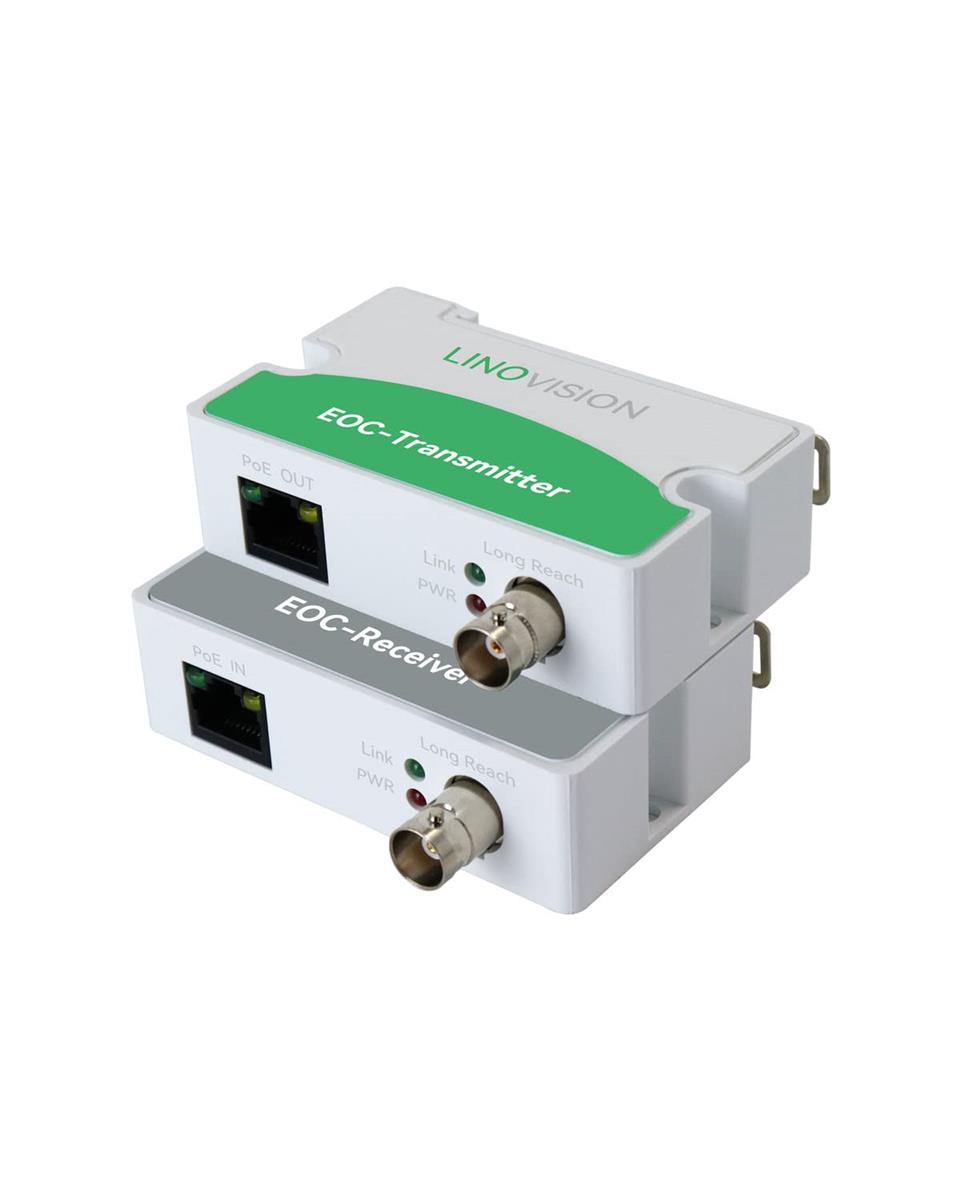 LINOVISION 同軸LANコンバーター POE対応 電源不要型 1000mまで配線可能 100Mbps最大通信速度 既存の同軸ケーブルでIPカメラ ルーターなどのネットワーク機器を配線可能適格請求書発行可｜Level-H