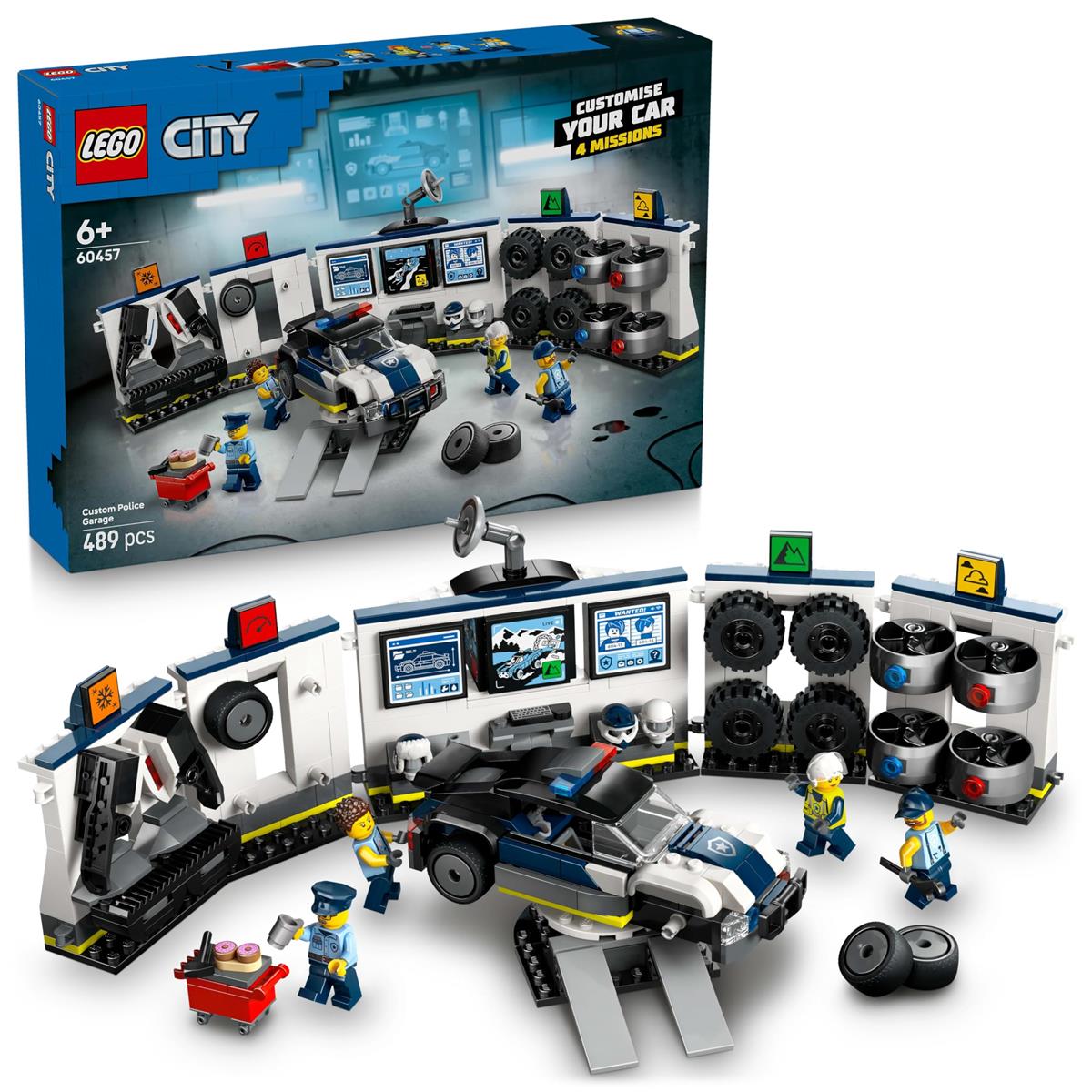 LEGO(レゴ) シティ ポリスカー カスタムショップ 60457 おもちゃ ブロック 男の子 女の子 6歳以上 国内流通品