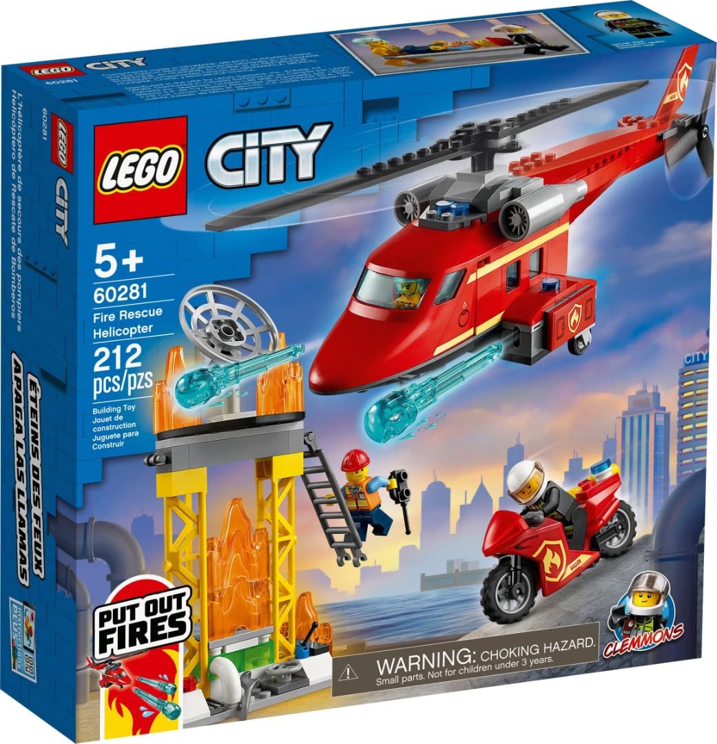 レゴ(LEGO) シティ 消防レスキューヘリコプター 60281 手あそび 立ちはだかる 差し上げ物 消防 しょうぼう ヘリコプタ お坊っちゃん お嬢さん 5歳以上