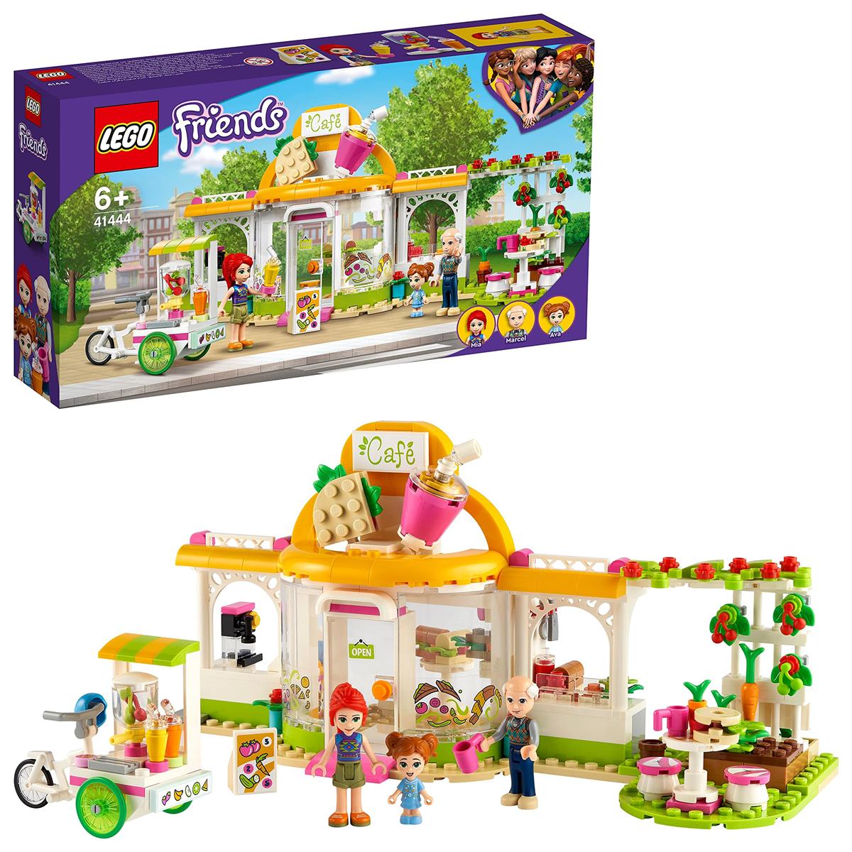 レゴ(LEGO) フレンズ ハートレイクシティのオーガニックカフェ 41444 手あそび 立ちはだかる 差し上げ物 おあやつり人形 お人形さん うしろ帯 6歳以上
