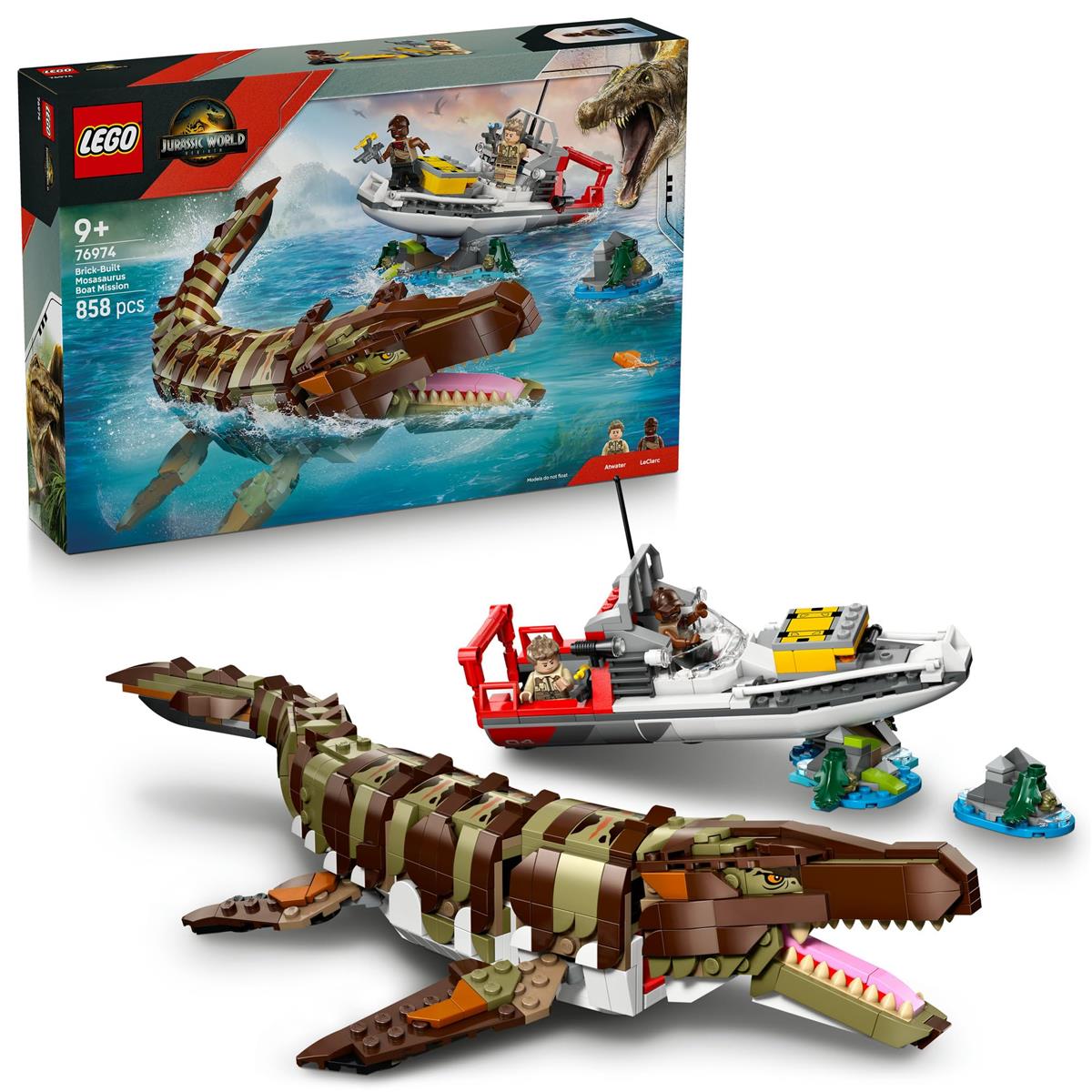 レゴ(LEGO) ジュラシック・ワールド モササウルス精神的な統合青写真 問い合わせ船軍事任務 遊び道具 遊び道具 生まれ落ちる日 差し上げ物 差しつかえる お坊っちゃん 御姉さん 赤ちゃん 9歳 10歳 11歳 小学生 恐竜 車馬 船 猪牙 76974