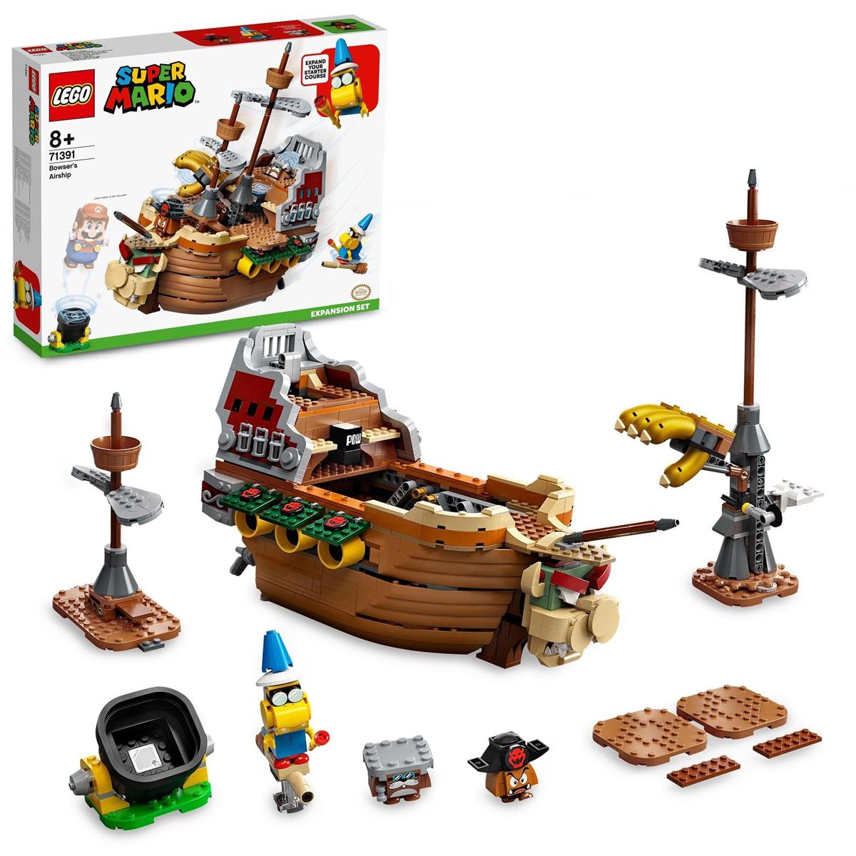レゴ(LEGO) 百貨店マリオ のりこめ！ クッパのひこうせんかん 立ちはだかる 71391 手あそび 立ちはだかる 差し上げ物 テレビ受像機力くらべ お坊っちゃん お嬢さん 8歳以上