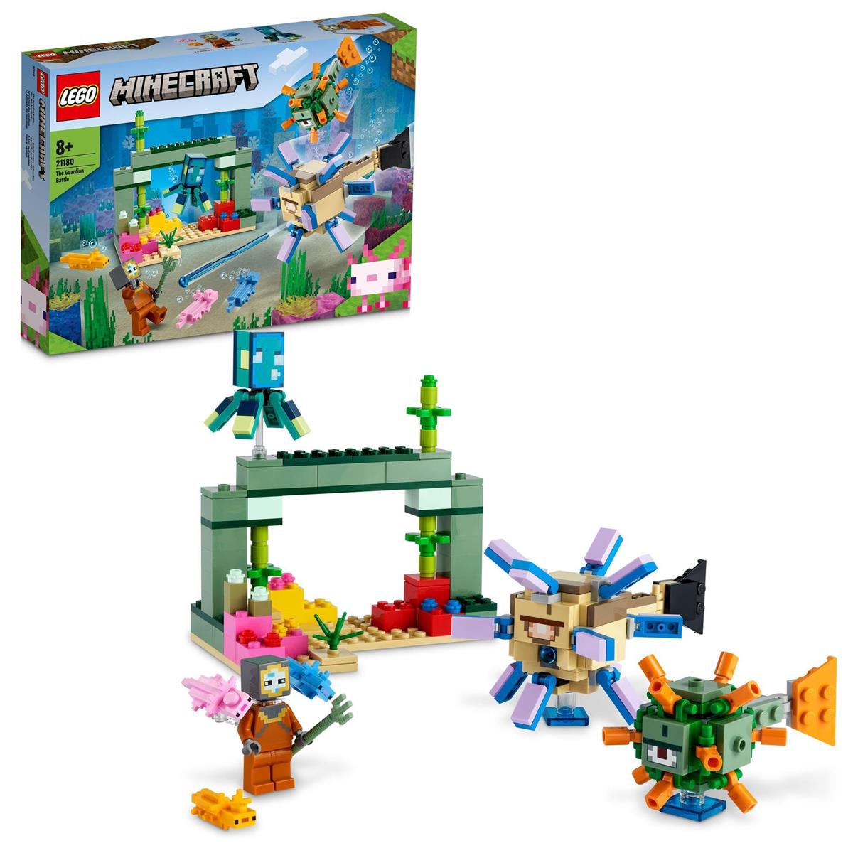 レゴ(LEGO) マイン手工芸品 ガーディアンとの力くらべ 21180 手あそび 立ちはだかる 差し上げ物 テレビ受像機力くらべ 海 お坊っちゃん お嬢さん 8歳以上
