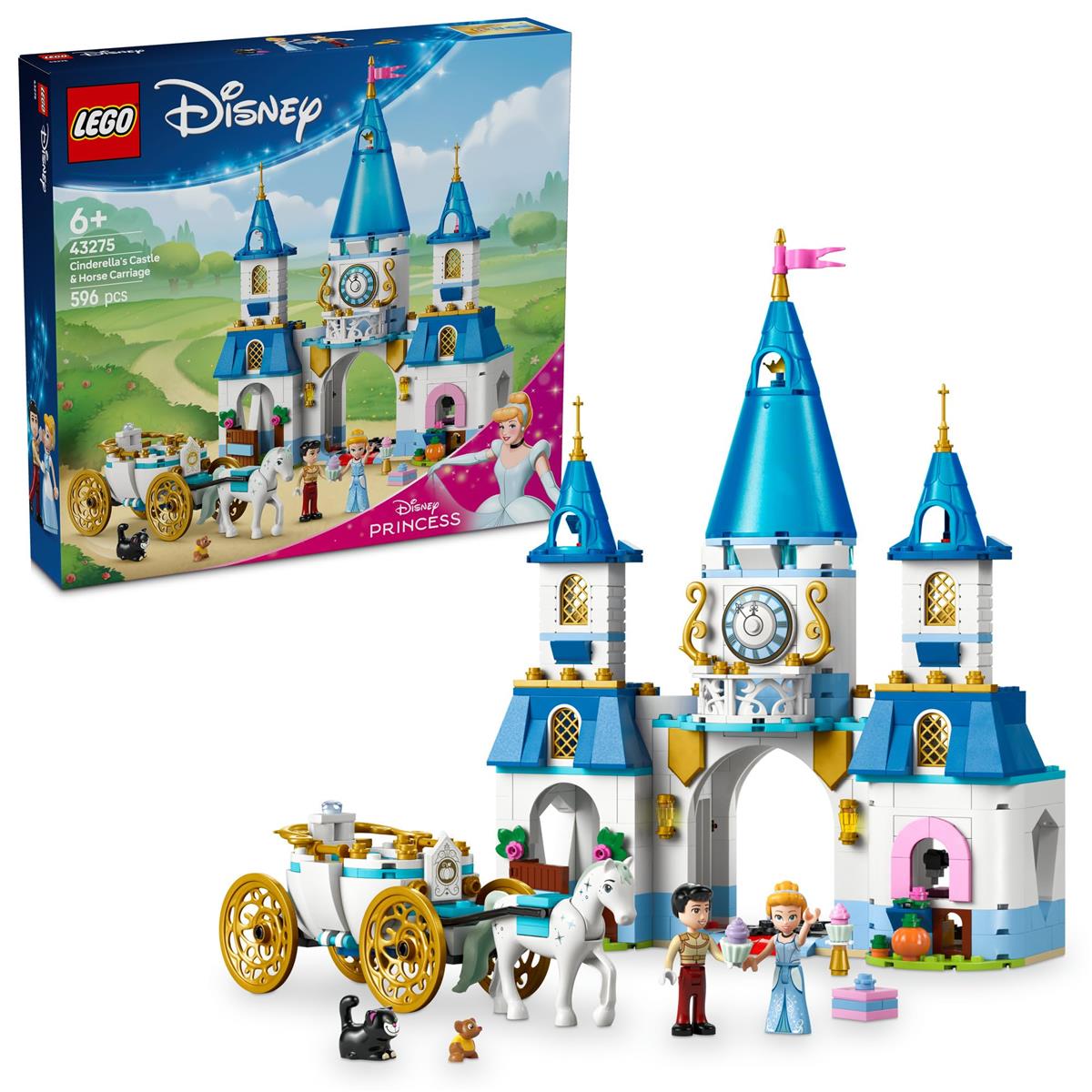 レゴ(LEGO) ウォルトディズニー姫御前 シンデレラのおしろと荷馬車 手あそび 手あそび 生まれ落ちる日 差し上げ物 立ちはだかる 知育お嬢さん お坊っちゃん ちびっ子 6歳 7歳 8歳 9歳 ウォルトディズニー グッズ ごっこ命のせんたく おままごと 43275