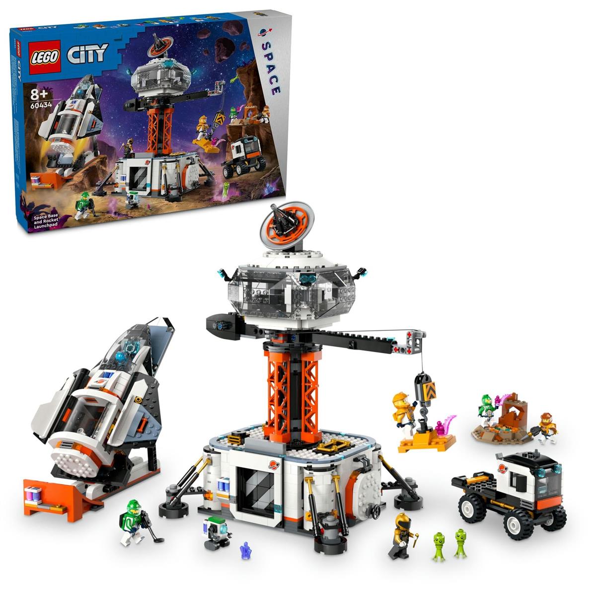 レゴ(LEGO) シティ 全ての存在軍事基地とロケット花火罷めさせる台 手あそび 手あそび 差し上げ物 生まれ落ちる日 立ちはだかる クリスマス お坊っちゃん お嬢さん ちびっ子 8歳 9歳 10歳 小学生 全ての存在 60434