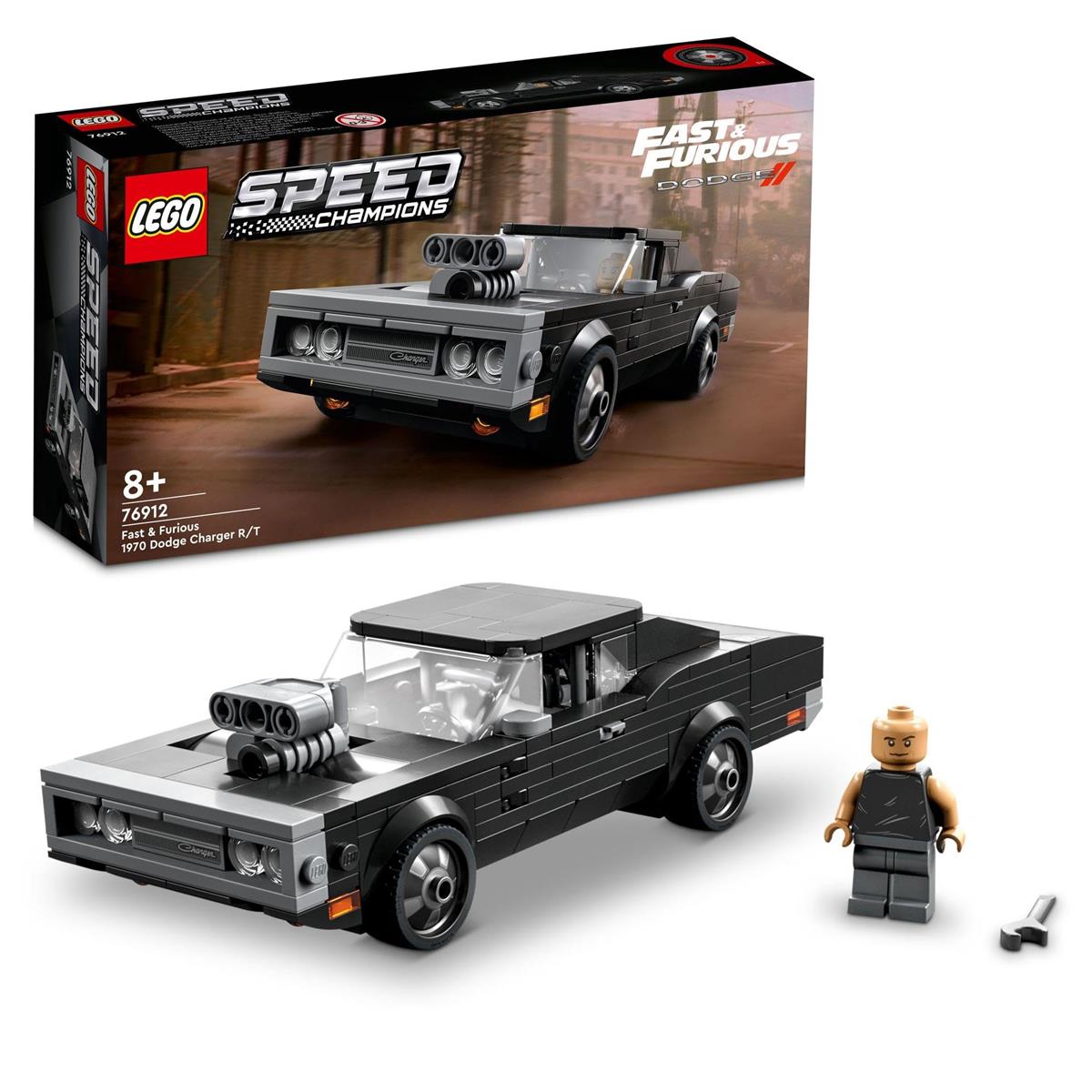 レゴ(LEGO) 機敏さはやりっ子 ワイルド・機敏さ 1970 ダッジ・チャージャー R/T 76912 手あそび 立ちはだかる 差し上げ物 車 くるま レーシングカー お坊っちゃん 8歳以上