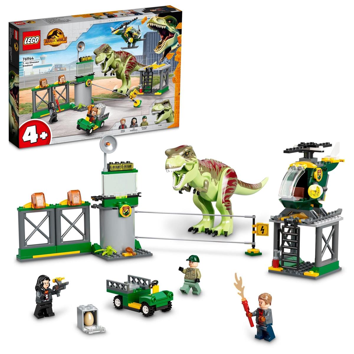 レゴ(LEGO) ジュラシック・ワールド T-レックスの大脱走 おもちゃ 玩具 プレゼント 誕生日 ブロック 知育 クリスマス 男の子 女の子 子供 4歳 5歳 6歳 恐竜 動物 生き物 76944