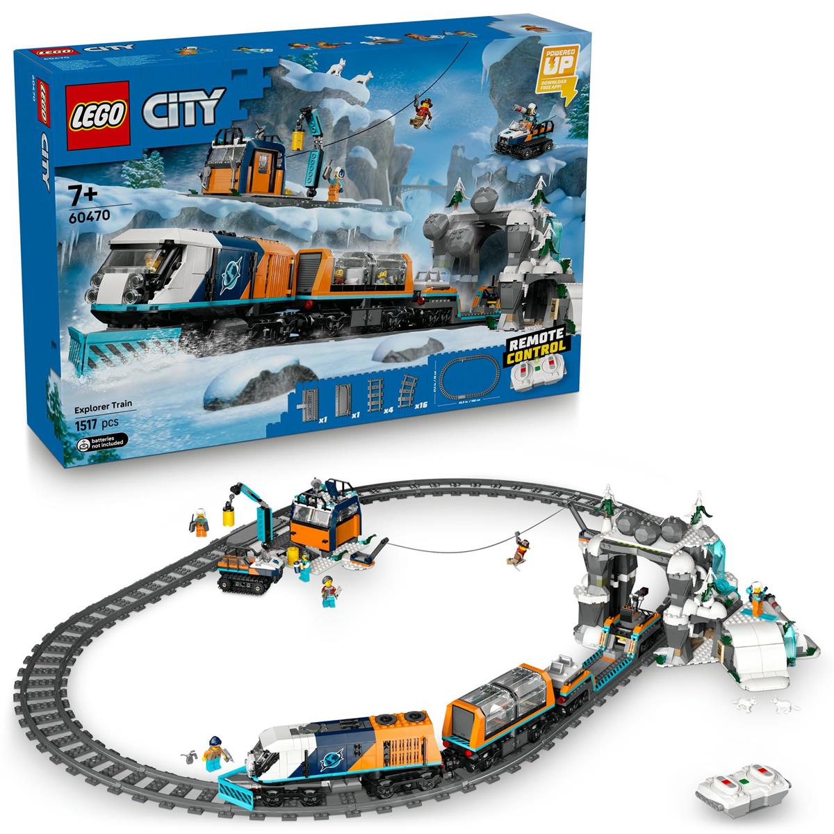 レゴ(LEGO) シティ 北極地方探し回る急行列車 手あそび 手あそび 生まれ落ちる日 差し上げ物 立ちはだかる お坊っちゃん お嬢さん ちびっ子 7歳 8歳 9歳 小学生 科学の科目 母 父 60470